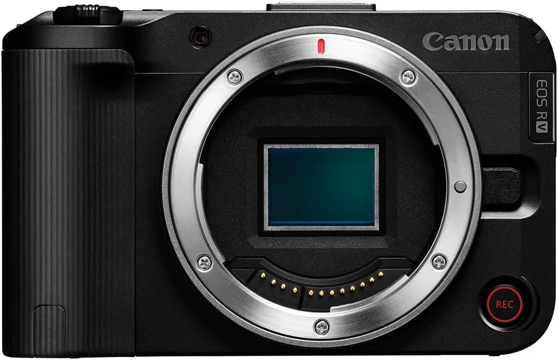 دوربین هیبریدی بدون آینه Canon EOS R50 V با لنز RF-S14-30mm F4-6.3 IS STM PTZ، لنز زوم زاویه فوق عریض، فیلمبرداری عمودی، ولاگ، پخش زنده، تولید محتوا
