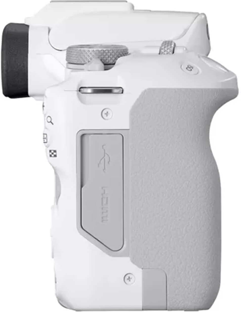 دوربین بدون آینه کانن EOS R50 با لنز RF-S18-45mm f/4.5-6.3 IS STM (24.2 مگاپیکسل) برای ولاگ و فیلمبرداری - سفید