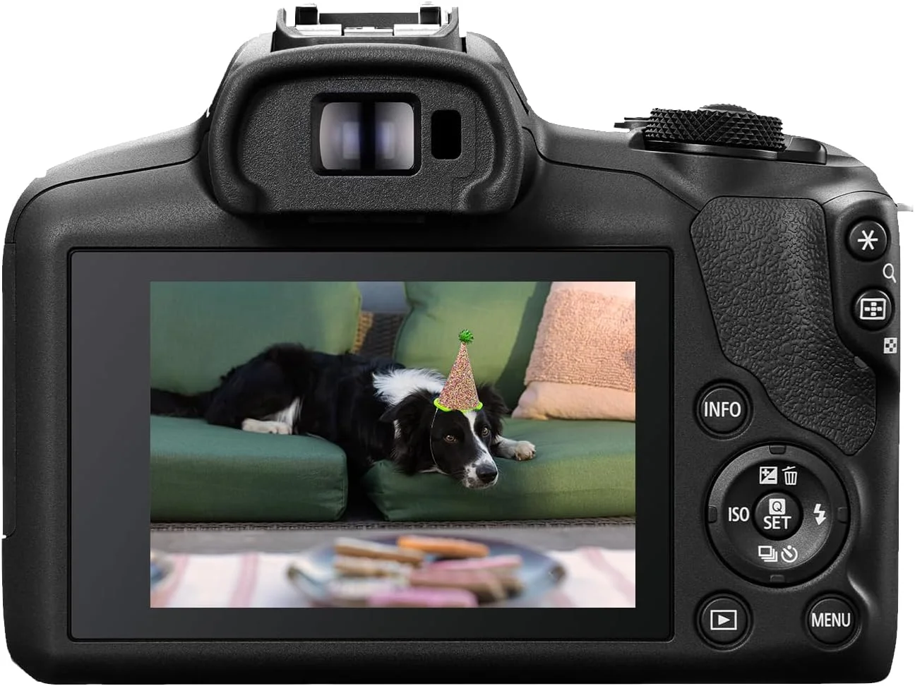 کیت دوربین بدون آینه Canon EOS R100 با لنزهای RF-S18-45mm F4.5-6.3 is STM و RF-S55-210mm F5-7.1 is STM، مانت RF، 24.1 مگاپیکسل، عکاسی پیوسته، فیلمبرداری Full HD و 4K، سبک وزن، Wi-Fi، مناسب تولید محتوا