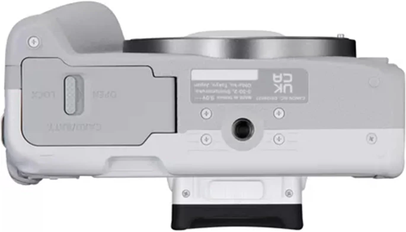 دوربین بدون آینه کانن EOS R50 با لنز RF-S18-45mm f/4.5-6.3 IS STM (24.2 مگاپیکسل) برای ولاگ و فیلمبرداری - سفید