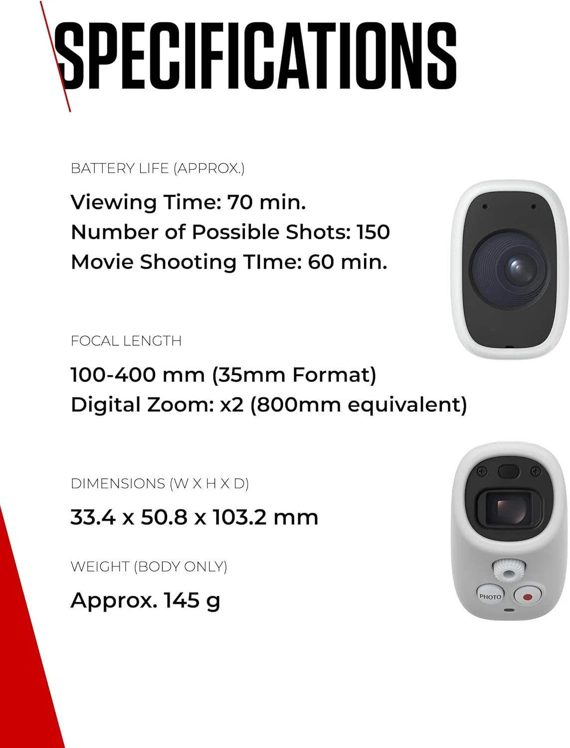 تک چشمی دیجیتال جیبی Canon PowerShot ZOOM - نزدیک شوید، سپس با زوم 3 مرحله ای، طراحی سبک وزن، عکس های 12 مگاپیکسلی، فیلم HD، دوربین USB-C، فضای باز - اتصال Wi-Fi و بلوتوث، نزدیک تر شوید.