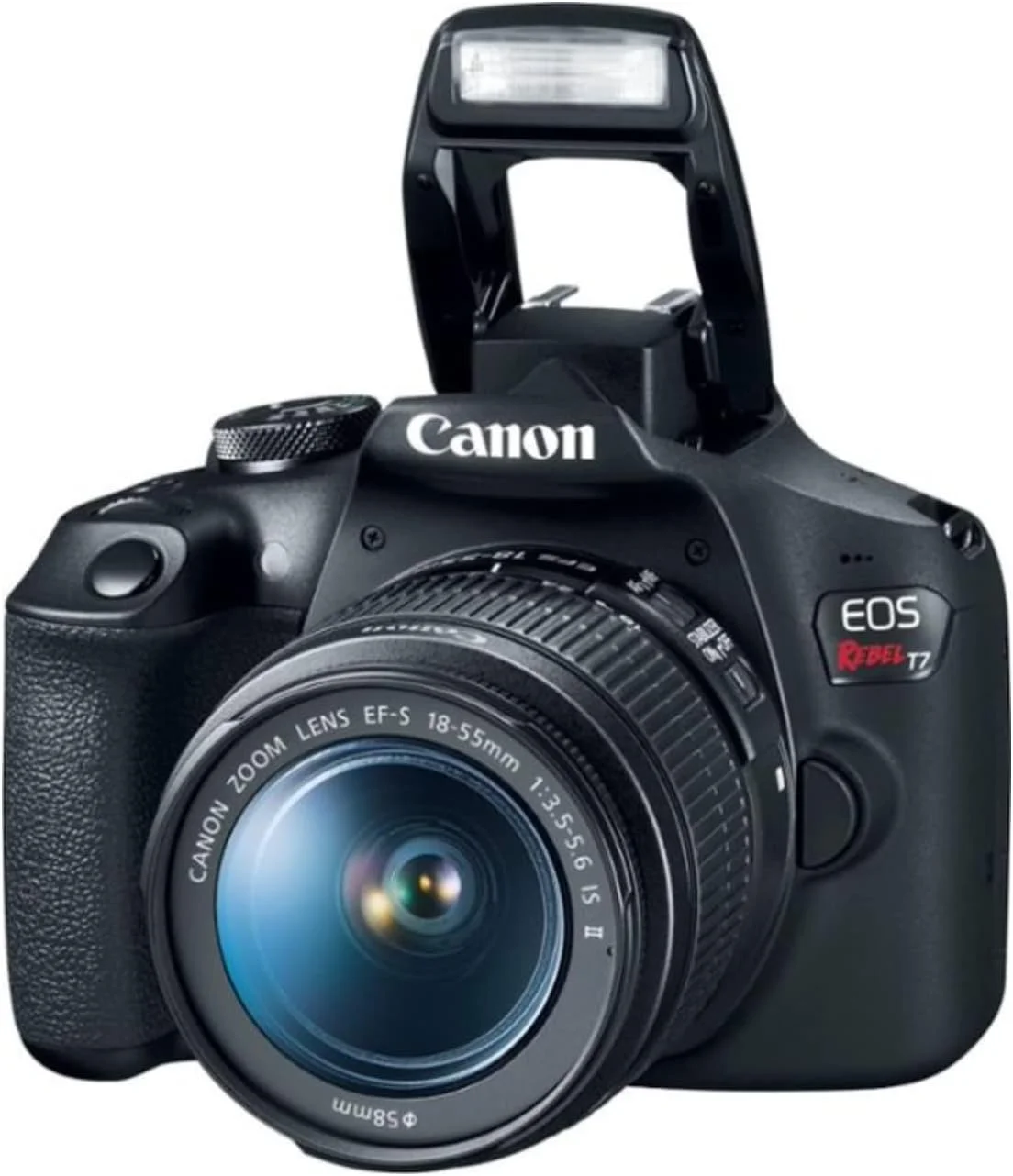 دوربین DSLR کانن EOS Rebel T7 با کیت زوم دوتایی EF18 55Mm + EF 75 300Mm، Cneosrt7Lenx2 دوربین DSLR کانن EOS Rebel T7 با کیت زوم دوتایی EF18 55Mm + EF 75 300Mm، Cneosrt7Lenx2