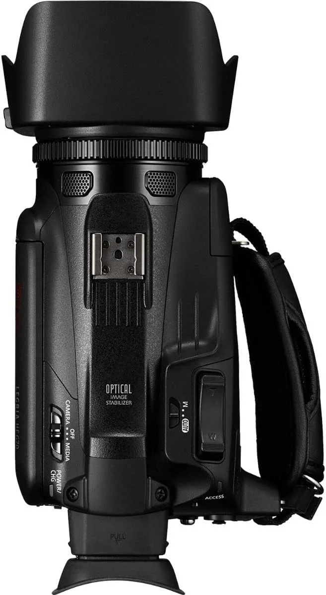 دوربین فیلمبرداری Canon VIXIA HF G70 با حسگر CMOS 4K UHD 1/2.3 اینچی، زوم اپتیکال 20 برابر، زوم دیجیتال 800 برابر، تثبیت کننده تصویر، HDMI، پخش زنده USB، ضبط نمایشگر مهر زمان