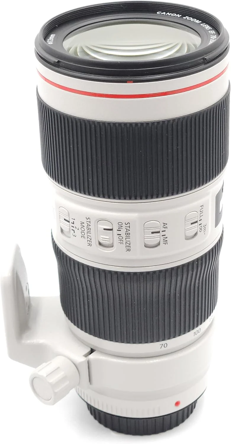 لنز Canon EF 70-200mm f/4L IS II USM برای دوربین های SLR دیجیتال Canon، سفید لنز Canon EF 70-200mm f/4L IS II USM برای دوربین های SLR دیجیتال Canon، سفید
