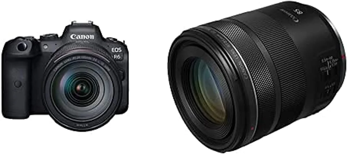 بسته دوربین بدون آینه دیجیتال کانن Eos R6 با لنزهای Rf 24-105mm F/4L + Rf 85mm