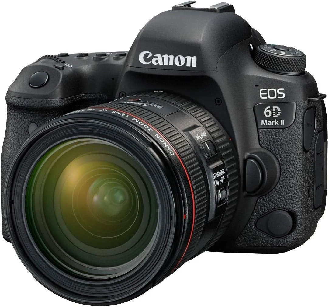 دوربین کانن EOS 6D Mark II به همراه لنز EF 24-70mm F/4L IS USM، مشکی، نسخه امارات متحده عربی با گارانتی رسمی