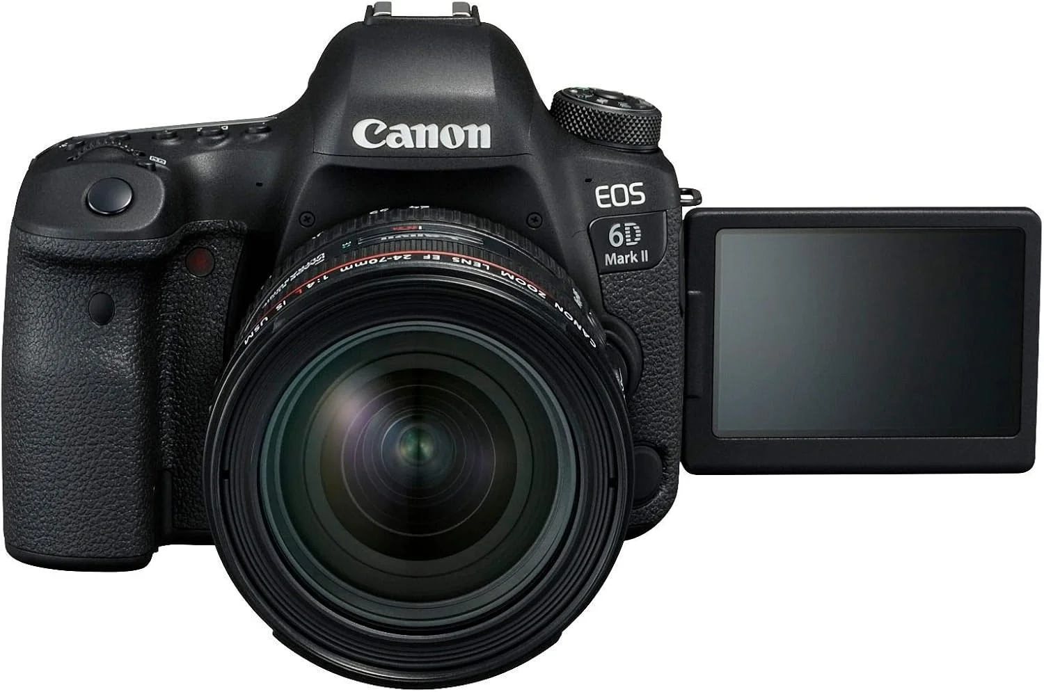 دوربین کانن EOS 6D Mark II به همراه لنز EF 24-70mm F/4L IS USM، مشکی، نسخه امارات متحده عربی با گارانتی رسمی
