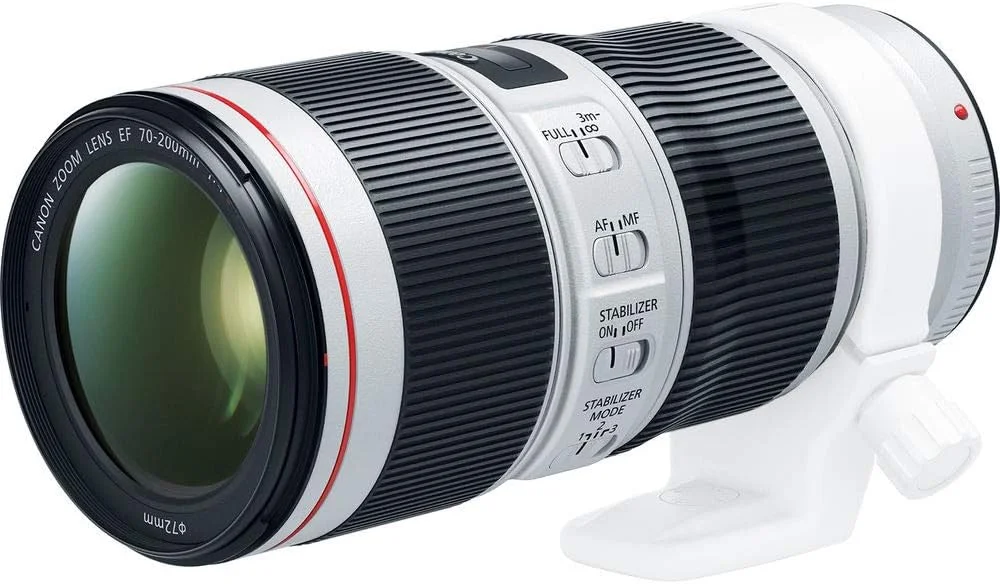 لنز Canon EF 70-200mm f/4L IS II USM برای دوربین های SLR دیجیتال Canon، سفید لنز Canon EF 70-200mm f/4L IS II USM برای دوربین های SLR دیجیتال Canon، سفید