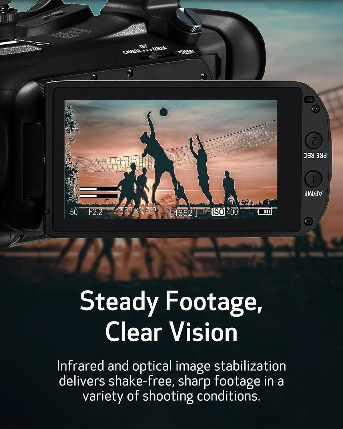 دوربین فیلمبرداری حرفه ای 4K کانن مدل XA60 با صفحه لمسی LCD و لنز زوم اپتیکال 20 برابر (مشکی) دوربین فیلمبرداری حرفه ای 4K کانن مدل XA60 با صفحه لمسی LCD و لنز زوم اپتیکال 20 برابر (مشکی)