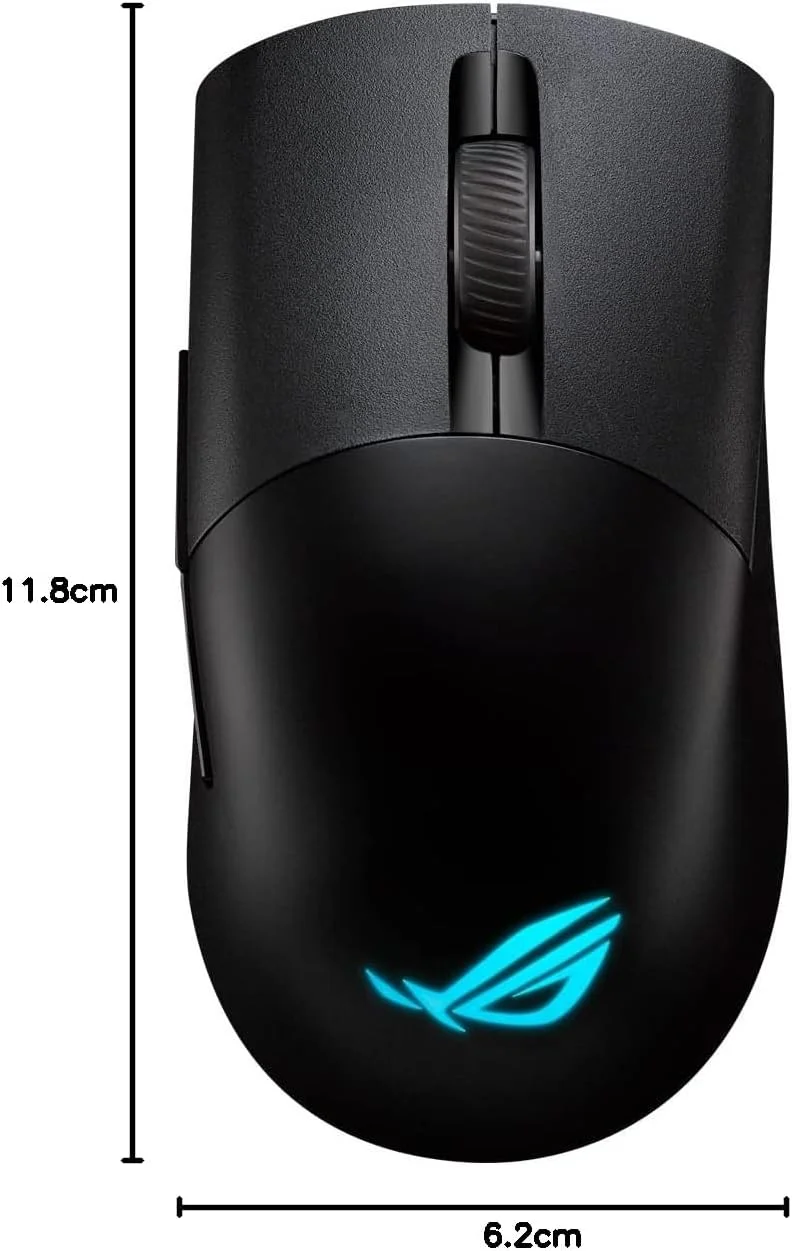 ماوس گیمینگ بی سیم ایسوس ROG Keris AimPoint، اتصال سه حالته (RF 2.4 گیگاهرتز، بلوتوث، سیمی)، سنسور 36000 DPI، 5 دکمه قابل برنامه ریزی، ROG SpeedNova، سوییچ های قابل تعویض، کابل Paracord، مشکی ماوس گیمینگ بی سیم ایسوس ROG Keris AimPoint، اتصال سه حالته (RF 2.4 گیگاهرتز، بلوتوث، سیمی)، سنسور 36000 DPI، 5 دکمه قابل برنامه ریزی، ROG SpeedNova، سوییچ های قابل تعویض، کابل Paracord، مشکی