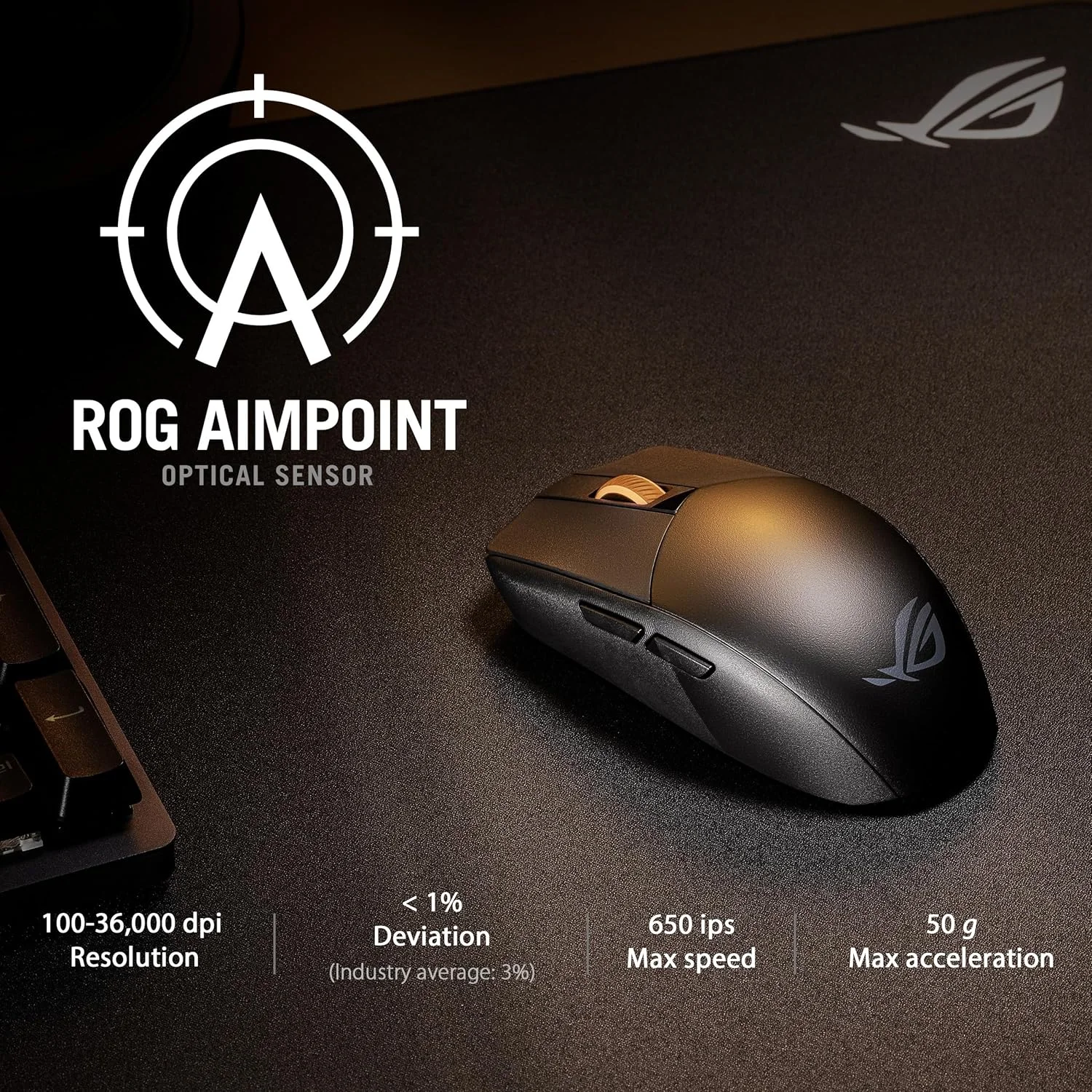 موس گیمینگ بیسیم ایسوس ROG Strix Impact III، وزن سبک 57 گرم، سنسور 36K DPI، بلوتوث و RF 2.4 گیگاهرتز، ROG SpeedNova، عمر باتری تا 618 ساعت، سوئیچهای قابل تعویض، گیرنده ROG Omni، مشکی موس گیمینگ بیسیم ایسوس ROG Strix Impact III، وزن سبک 57 گرم، سنسور 36K DPI، بلوتوث و RF 2.4 گیگاهرتز، ROG SpeedNova، عمر باتری تا 618 ساعت، سوئیچهای قابل تعویض، گیرنده ROG Omni، مشکی