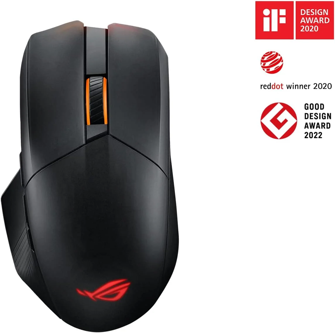 موس گیمینگ ایسوس ROG Chakram X Origin، اتصال سه حالته (RF 2.4GHz، بلوتوث، سیمی)، سنسور 36000 DPI، 11 دکمه قابل برنامه ریزی، جوی استیک جداشدنی، کابل Paracord، مشکی