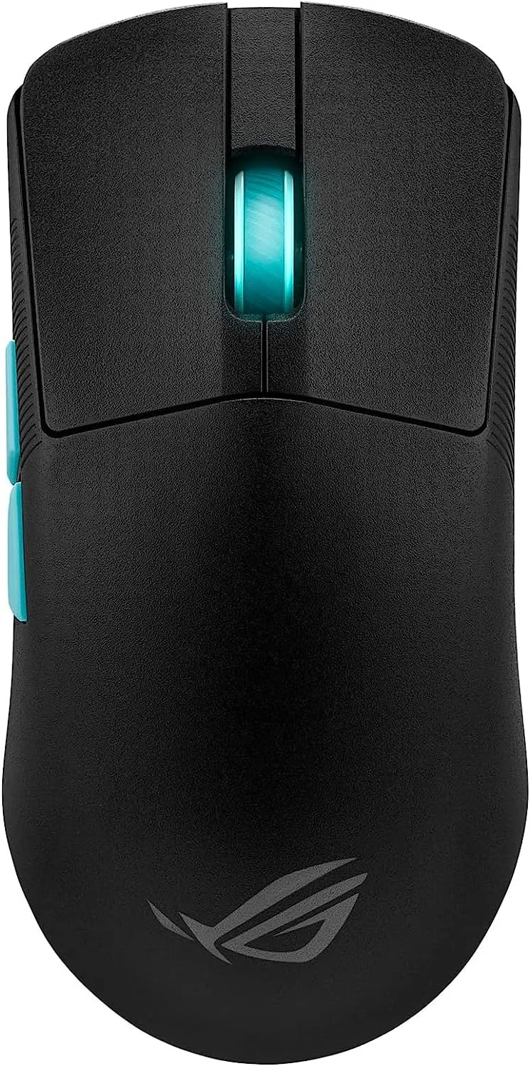 موس گیمینگ بی سیم ایسوس ROG Harpe، نسخه Ace Aim Lab، فوق سبک 54 گرمی، سنسور 36000 DPI، 5 دکمه قابل برنامه ریزی، اتصال سه حالته (RF 2.4 گیگاهرتز، بلوتوث، سیمی)، SpeedNova، مشکی