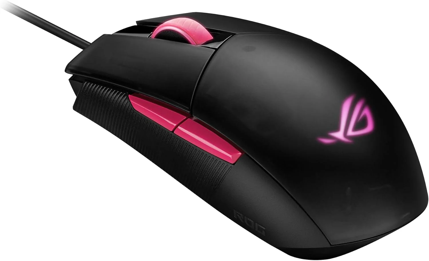 ماوس گیمینگ ایسوس ROG Strix Impact II Electro Punk (6200 DPI، 5 دکمه قابل برنامه ریزی، نورپردازی Aura Sync RGB، سبک وزن، ارگونومیک، کابل لاستیکی نرم) - صورتی تیره ماوس گیمینگ ایسوس ROG Strix Impact II Electro Punk (6200 DPI، 5 دکمه قابل برنامه ریزی، نورپردازی Aura Sync RGB، سبک وزن، ارگونومیک، کابل لاستیکی نرم) - صورتی تیره