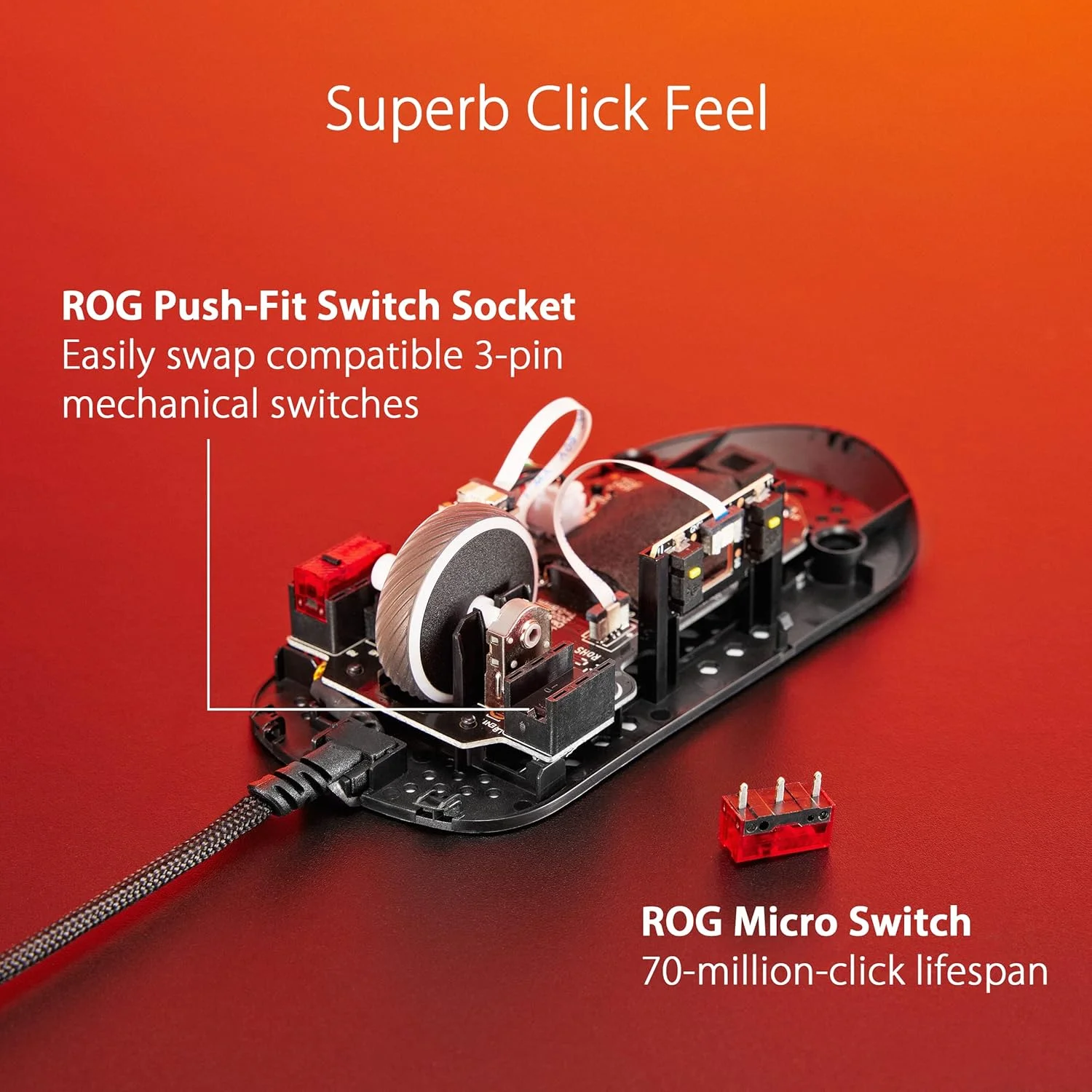 موس گیمینگ ایسوس مدل P518 ROG Strix Impact III، طراحی نیمه متقارن، سیمی، سبک وزن، سنسور 12000 DPI، 5 دکمه قابل برنامه ریزی، سوییچ های قابل تعویض، کابل Paracord، موس گیمینگ FPS، مشکی موس گیمینگ ایسوس مدل P518 ROG Strix Impact III، طراحی نیمه متقارن، سیمی، سبک وزن، سنسور 12000 DPI، 5 دکمه قابل برنامه ریزی، سوییچ های قابل تعویض، کابل Paracord، موس گیمینگ FPS، مشکی