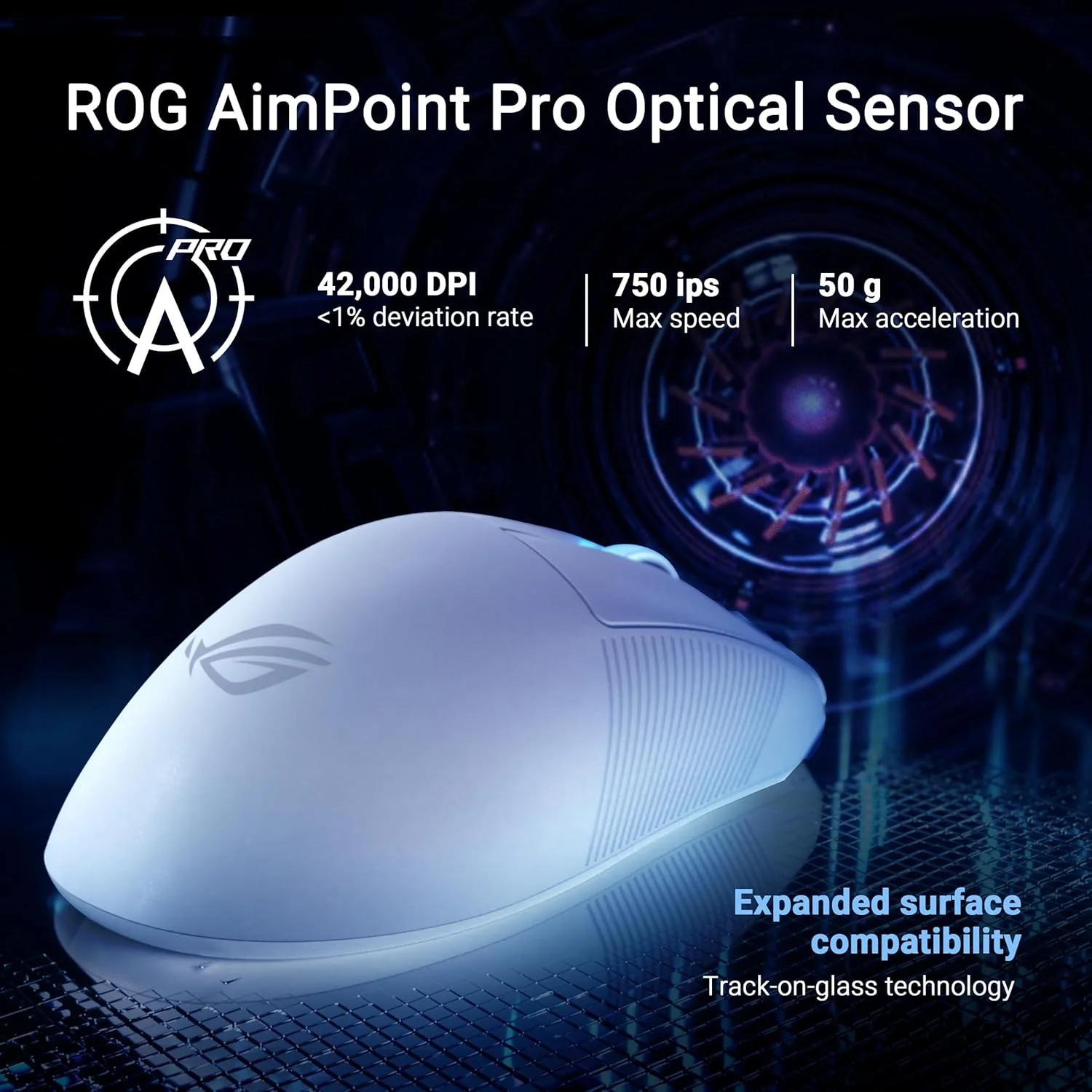 موس گیمینگ بیسیم ایسوس ROG Keris II Ace، وزن سبک 54 گرم، سنسور اپتیکال AimPoint Pro 42K، میکرو سوئیچهای اپتیکال، بیسیم SpeedNova، تقویت کننده نرخ پولینگ ROG، مناسب برای بازیهای Esports و FPS، سفید موس گیمینگ بیسیم ایسوس ROG Keris II Ace، وزن سبک 54 گرم، سنسور اپتیکال AimPoint Pro 42K، میکرو سوئیچهای اپتیکال، بیسیم SpeedNova، تقویت کننده نرخ پولینگ ROG، مناسب برای بازیهای Esports و FPS، سفید
