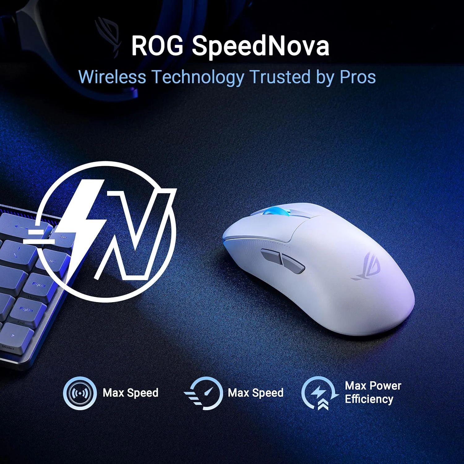 موس گیمینگ بیسیم ایسوس ROG Keris II Ace، وزن سبک 54 گرم، سنسور اپتیکال AimPoint Pro 42K، میکرو سوئیچهای اپتیکال، بیسیم SpeedNova، تقویت کننده نرخ پولینگ ROG، مناسب برای بازیهای Esports و FPS، سفید موس گیمینگ بیسیم ایسوس ROG Keris II Ace، وزن سبک 54 گرم، سنسور اپتیکال AimPoint Pro 42K، میکرو سوئیچهای اپتیکال، بیسیم SpeedNova، تقویت کننده نرخ پولینگ ROG، مناسب برای بازیهای Esports و FPS، سفید