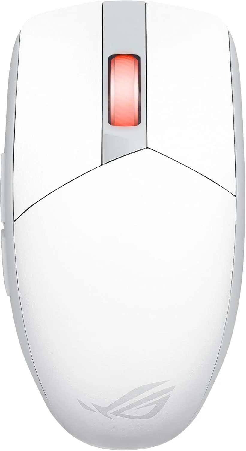 موس گیمینگ بی‌سیم ایسوس ROG Strix Impact III، وزن سبک 57 گرم، حسگر 36K DPI، بلوتوث و RF 2.4 گیگاهرتز، ROG SpeedNova، عمر باتری تا 618 ساعت، سوییچ‌های قابل تعویض، گیرنده ROG Omni، سفید