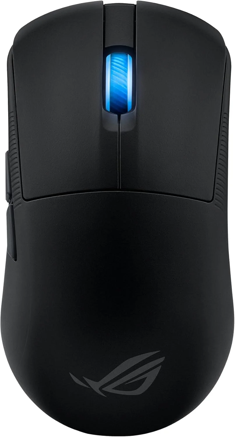 موس گیمینگ بی‌سیم ایسوس ROG Harpe Ace Mini، وزن سبک 49 گرم، سنسور اپتیکال AimPoint Pro 42K، میکرو سوئیچ‌های اپتیکال، تقویت کننده نرخ پولینگ ROG، مناسب بازی‌های Esports و FPS، کوچک، متوسط، مشکی