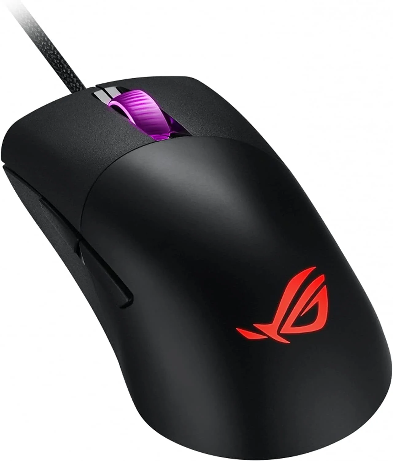 موس گیمینگ سیمی فوق سبک ASUS ROG Keris | سنسور تنظیم شده ROG 16000 DPI، سوئیچ های قابل تعویض، کلیدهای PBT L/R، دکمه های جانبی قابل تعویض، پایه های ماوس ROG Omni، ROG Paracord و Aura Sync RGB، مشکی موس گیمینگ سیمی فوق سبک ASUS ROG Keris | سنسور تنظیم شده ROG 16000 DPI، سوئیچ های قابل تعویض، کلیدهای PBT L/R، دکمه های جانبی قابل تعویض، پایه های ماوس ROG Omni، ROG Paracord و Aura Sync RGB، مشکی