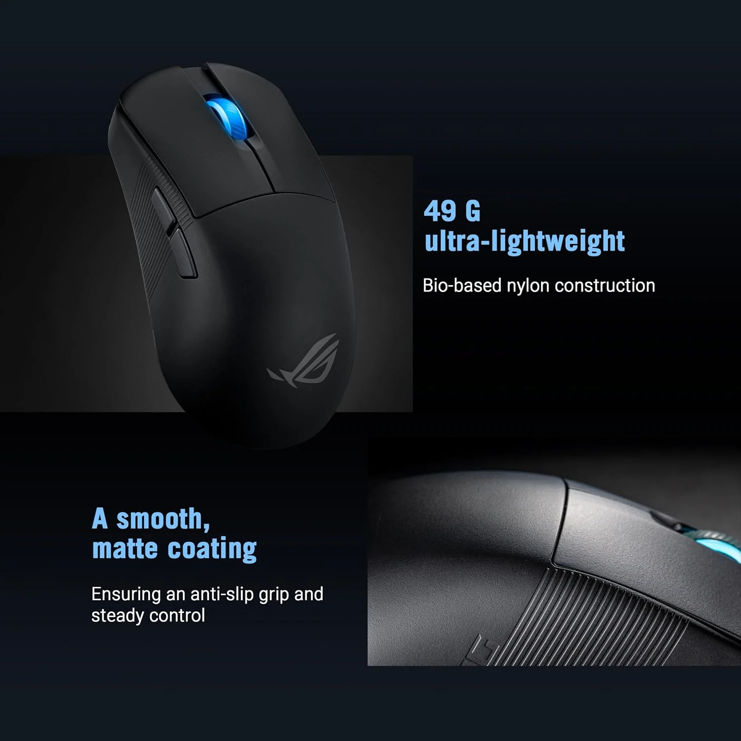 موس گیمینگ بیسیم ایسوس ROG Harpe Ace Mini، وزن سبک 49 گرم، سنسور اپتیکال AimPoint Pro 42K، میکرو سوئیچهای اپتیکال، تقویت کننده نرخ پولینگ ROG، مناسب بازیهای Esports و FPS، کوچک، متوسط، مشکی موس گیمینگ بیسیم ایسوس ROG Harpe Ace Mini، وزن سبک 49 گرم، سنسور اپتیکال AimPoint Pro 42K، میکرو سوئیچهای اپتیکال، تقویت کننده نرخ پولینگ ROG، مناسب بازیهای Esports و FPS، کوچک، متوسط، مشکی