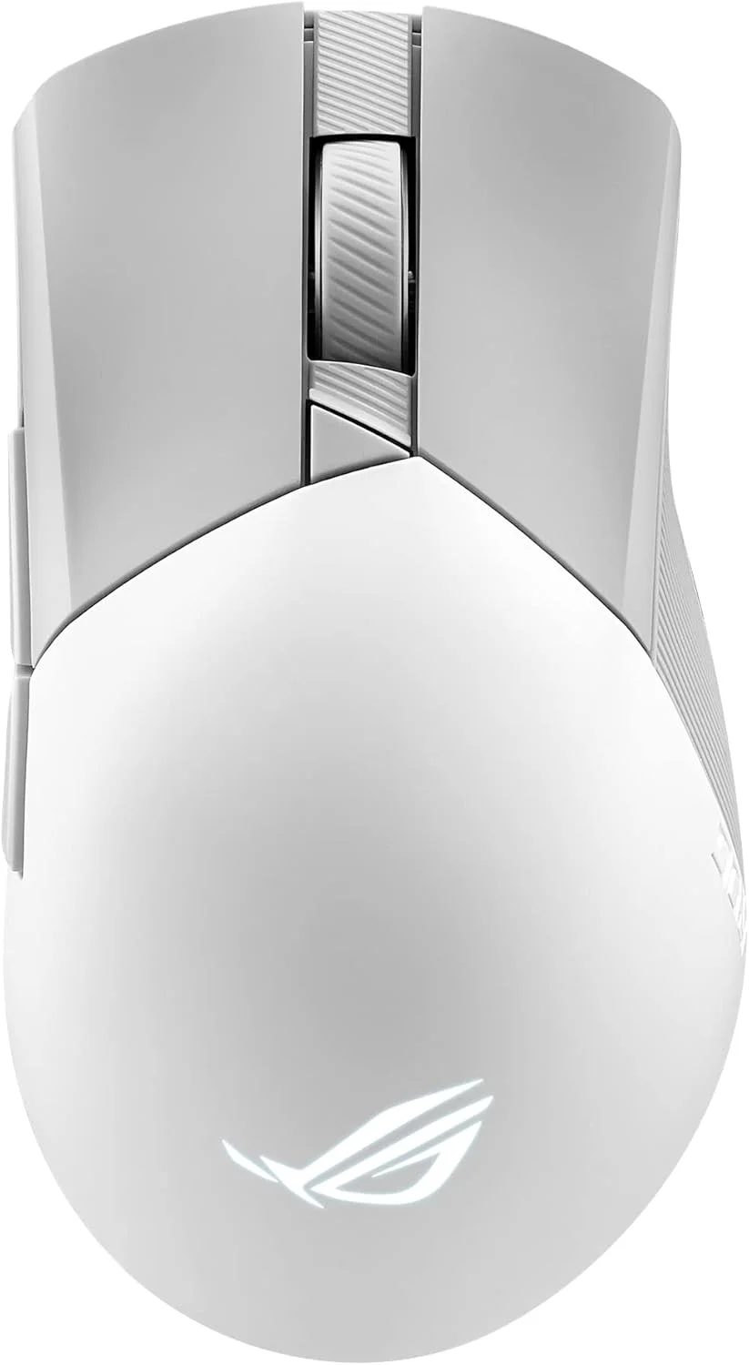 موس گیمینگ بی سیم ایسوس ROG Gladius III، 36000 DPI، 6 دکمه، سوییچ های قابل تعویض، کابل پاراکورد - سفید