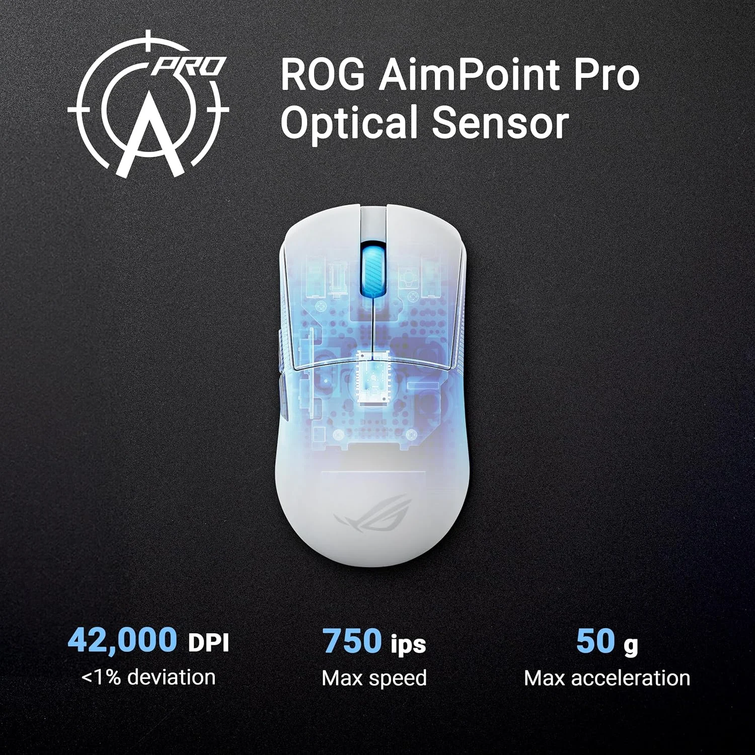 موس گیمینگ بیسیم ایسوس ROG Harpe Ace Mini، وزن سبک 49 گرم، سنسور اپتیکال AimPoint Pro 42K، میکرو سوئیچهای اپتیکال، تقویت کننده نرخ پولینگ ROG، گیمینگ Esports و FPS، کوچک، متوسط، سفید موس گیمینگ بیسیم ایسوس ROG Harpe Ace Mini، وزن سبک 49 گرم، سنسور اپتیکال AimPoint Pro 42K، میکرو سوئیچهای اپتیکال، تقویت کننده نرخ پولینگ ROG، گیمینگ Esports و FPS، کوچک، متوسط، سفید