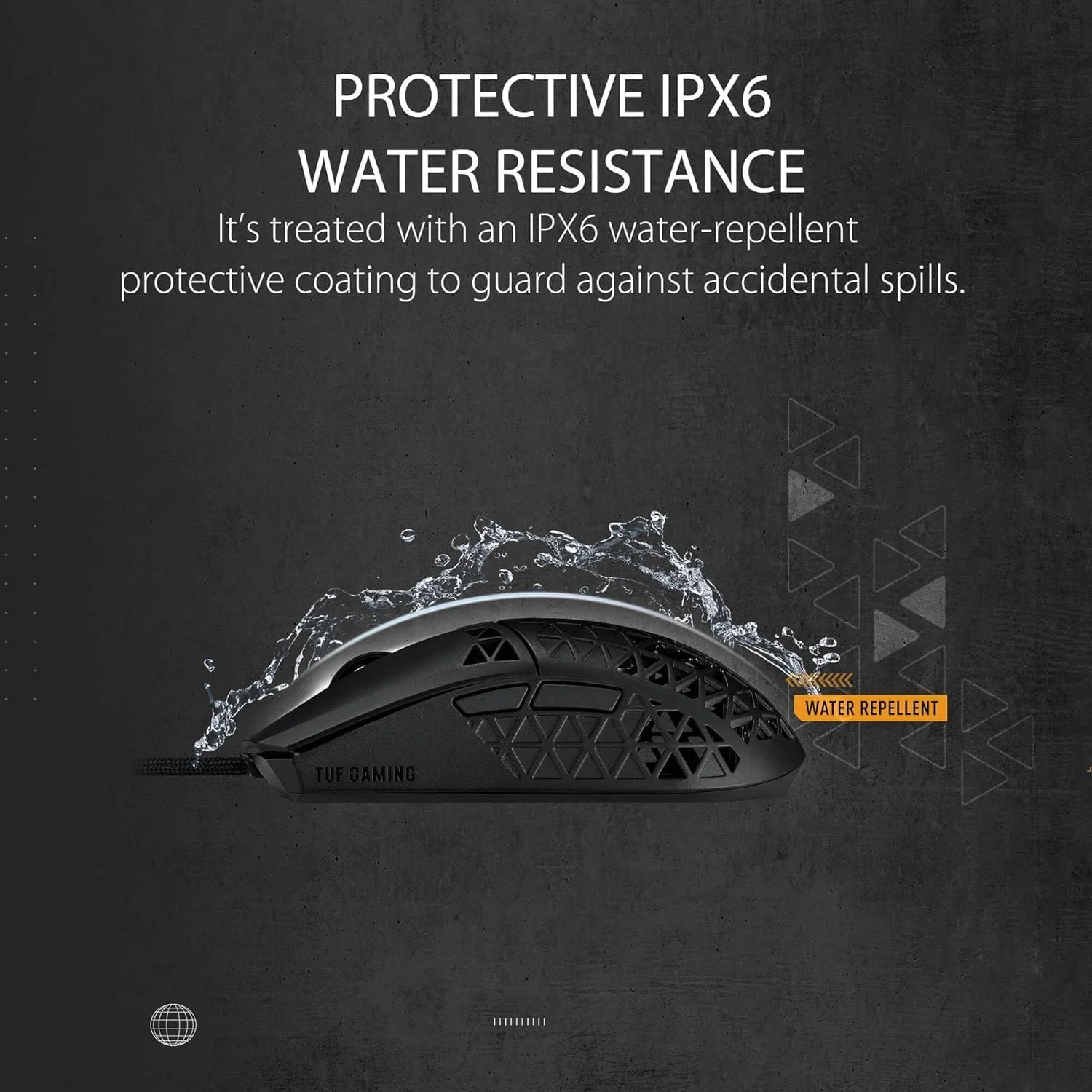 موس گیمینگ سیم دار ایسوس TUF M4 Air - P307، طراحی بادوام و فوق سبک Air Shell، سنسور اپتیکال 16000 DPI، شش دکمه قابل برنامه ریزی لمسی، مقاومت در برابر آب IPX6، رنگ مشکی موس گیمینگ سیم دار ایسوس TUF M4 Air - P307، طراحی بادوام و فوق سبک Air Shell، سنسور اپتیکال 16000 DPI، شش دکمه قابل برنامه ریزی لمسی، مقاومت در برابر آب IPX6، رنگ مشکی