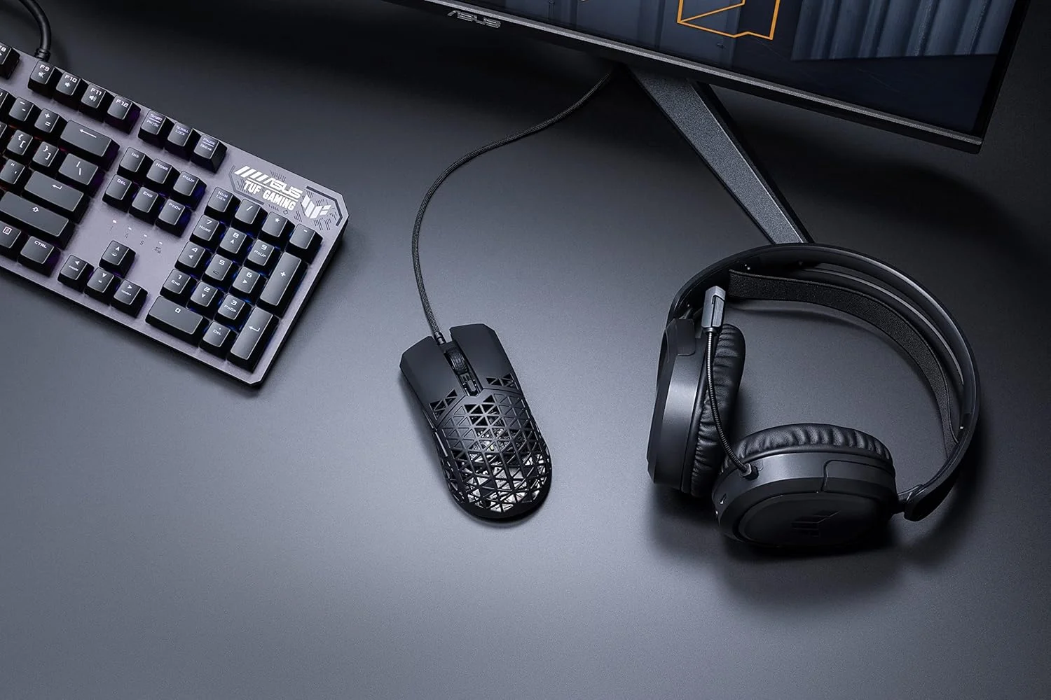 ماوس گیمینگ سبک وزن ASUS TUF Gaming M4 Air | سنسور 16000 DPI، دکمه های قابل برنامه ریزی، پوسته فوق سبک 47 گرمی، مقاومت در برابر آب IPX6، کابل پاراکورد TUF Gaming و پایه های PTFE با اصطکاک کم، مشکی ماوس گیمینگ سبک وزن ASUS TUF Gaming M4 Air | سنسور 16000 DPI، دکمه های قابل برنامه ریزی، پوسته فوق سبک 47 گرمی، مقاومت در برابر آب IPX6، کابل پاراکورد TUF Gaming و پایه های PTFE با اصطکاک کم، مشکی