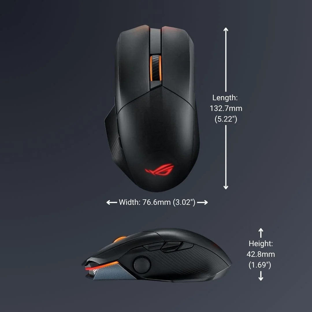 موس گیمینگ ایسوس ROG Chakram X Origin، اتصال سه حالته (RF 2.4 گیگاهرتز، بلوتوث، سیمی)، حسگر 36000 DPI، 11 دکمه قابل برنامه ریزی، جوی استیک جداشدنی، کابل پاراکورد، مشکی موس گیمینگ ایسوس ROG Chakram X Origin، اتصال سه حالته (RF 2.4 گیگاهرتز، بلوتوث، سیمی)، حسگر 36000 DPI، 11 دکمه قابل برنامه ریزی، جوی استیک جداشدنی، کابل پاراکورد، مشکی