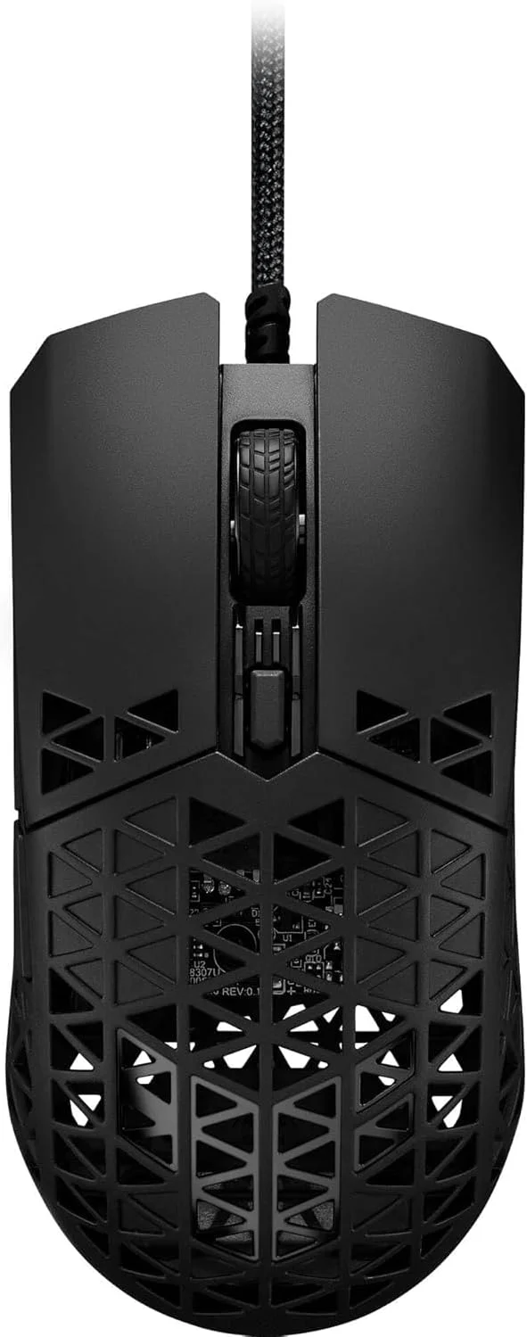 موس گیمینگ سیم دار ایسوس TUF M4 Air - P307، طراحی بادوام و فوق سبک Air Shell، سنسور اپتیکال 16000 DPI، شش دکمه قابل برنامه ریزی لمسی، مقاومت در برابر آب IPX6، رنگ مشکی موس گیمینگ سیم دار ایسوس TUF M4 Air - P307، طراحی بادوام و فوق سبک Air Shell، سنسور اپتیکال 16000 DPI، شش دکمه قابل برنامه ریزی لمسی، مقاومت در برابر آب IPX6، رنگ مشکی