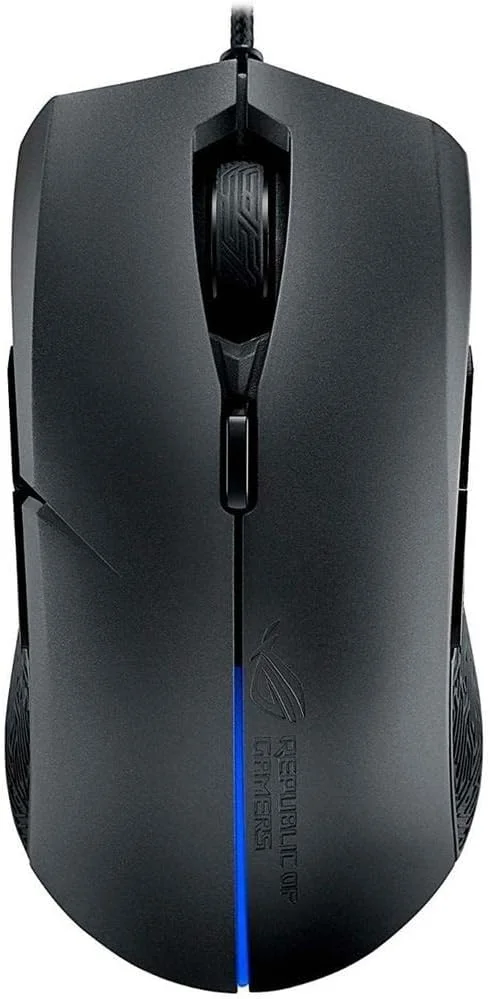 موس گیمینگ اپتیکال دو طرفه ایسوس - ROG Strix Evolve | موس گیمینگ سیمی برای کامپیوتر | 7200 DPI، سوییچ های Omron | 4 سبک ارگونومیک قابل تنظیم | Aura Sync RGB، Armoury II