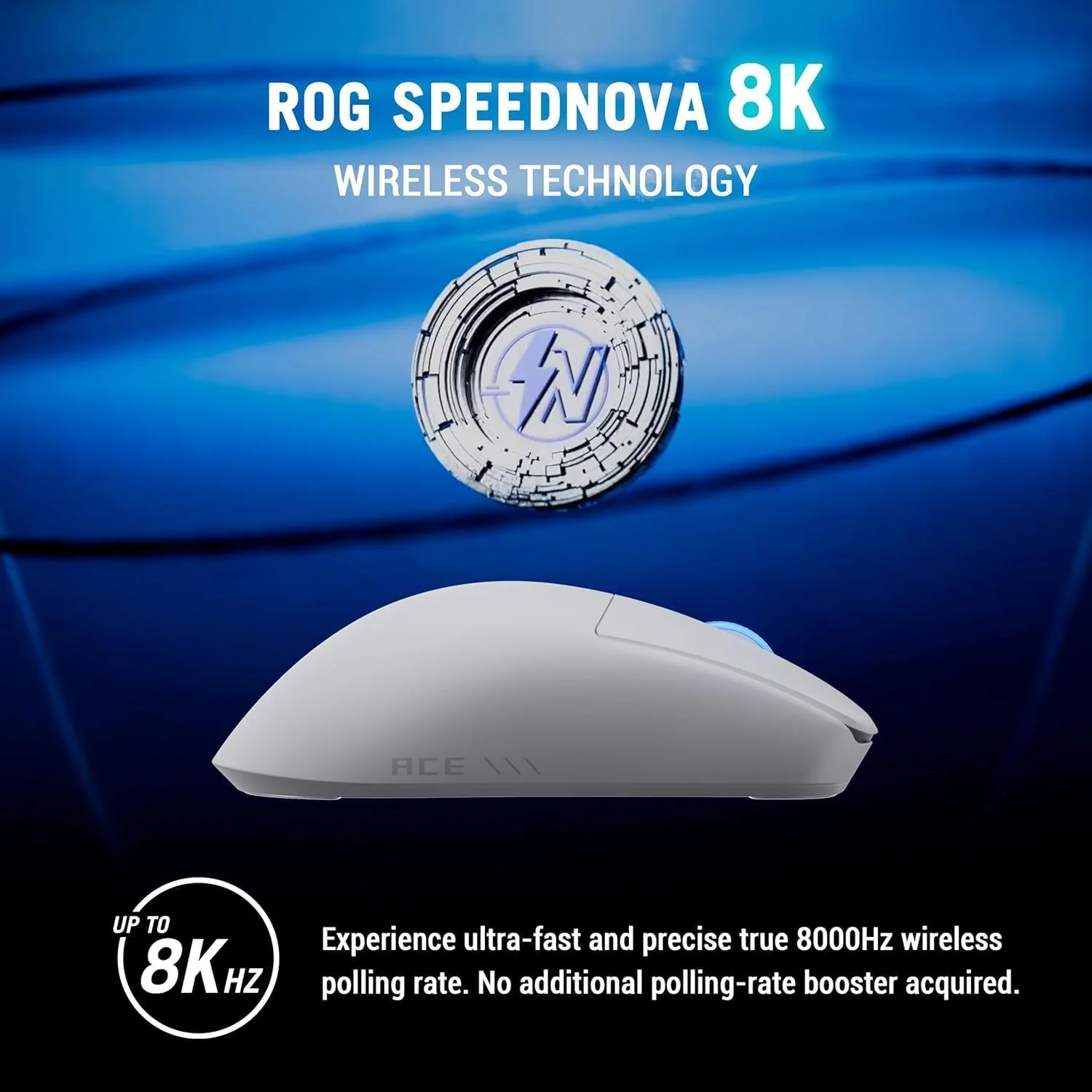 موس گیمینگ فوق سبک 48 گرمی نیمه متقارن ایسوس ROG Harpe II Ace: 42000 DPI، سنسور اپتیکال ROG AimPoint Pro، میکرو سوئیچ های اپتیکال، نرخ نمونه برداری 8000 هرتز، بی سیم SpeedNova 8K - سفید موس گیمینگ فوق سبک 48 گرمی نیمه متقارن ایسوس ROG Harpe II Ace: 42000 DPI، سنسور اپتیکال ROG AimPoint Pro، میکرو سوئیچ های اپتیکال، نرخ نمونه برداری 8000 هرتز، بی سیم SpeedNova 8K - سفید