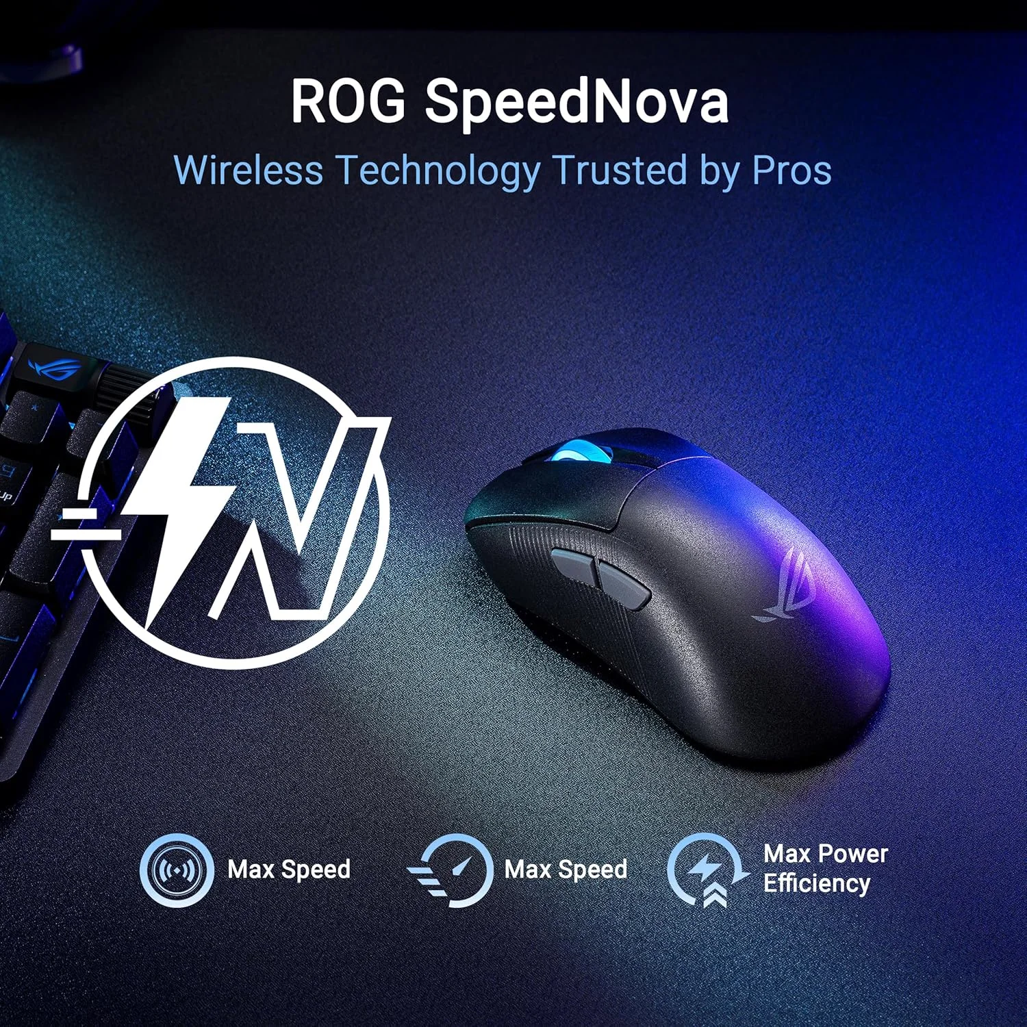 موس گیمینگ بیسیم ایسوس ROG Keris II Ace - ارگونومیک راست دست، 54 گرم، اتصال سه حالته، 42K DPI، عمر باتری تا 107 ساعت، پشتیبانی از PC/Mac - مشکی موس گیمینگ بیسیم ایسوس ROG Keris II Ace - ارگونومیک راست دست، 54 گرم، اتصال سه حالته، 42K DPI، عمر باتری تا 107 ساعت، پشتیبانی از PC/Mac - مشکی
