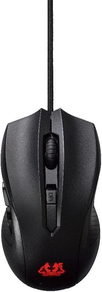موس گیمینگ اپتیکال دو طرفه ASUS Cerberus با سوییچ DPI چهار مرحله ای و نشانگر LED - مشکی موس گیمینگ اپتیکال دو طرفه ASUS Cerberus با سوییچ DPI چهار مرحله ای و نشانگر LED - مشکی