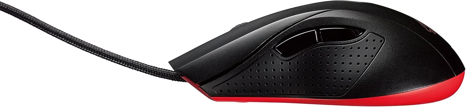 موس گیمینگ اپتیکال دو طرفه ASUS Cerberus با سوییچ DPI چهار مرحله ای و نشانگر LED - مشکی موس گیمینگ اپتیکال دو طرفه ASUS Cerberus با سوییچ DPI چهار مرحله ای و نشانگر LED - مشکی