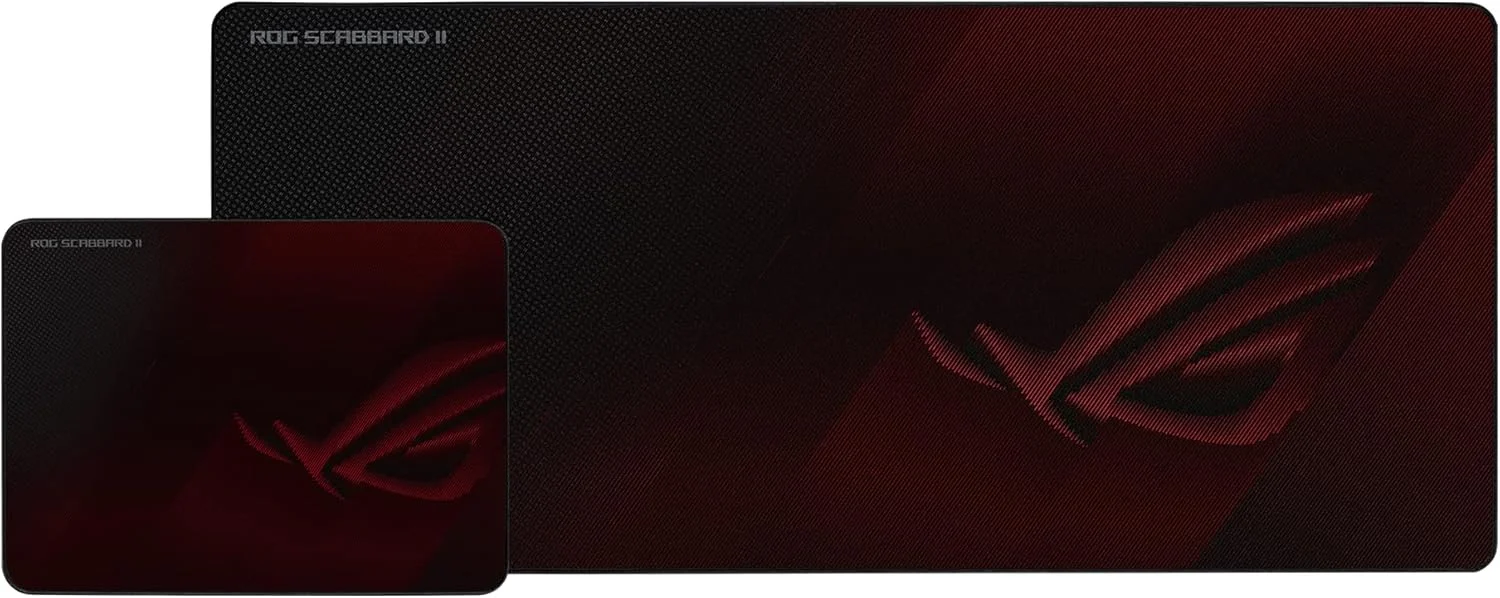 پد ماوس گیمینگ ASUS ROG Scabbard II (دارای پوشش نانو محافظ برای سطحی مقاوم در برابر آب، روغن و گرد و غبار، با لبه های دوخته شده صاف و ضد ساییدگی و پایه لاستیکی ضد لغزش) پد ماوس گیمینگ ASUS ROG Scabbard II (دارای پوشش نانو محافظ برای سطحی مقاوم در برابر آب، روغن و گرد و غبار، با لبه های دوخته شده صاف و ضد ساییدگی و پایه لاستیکی ضد لغزش)