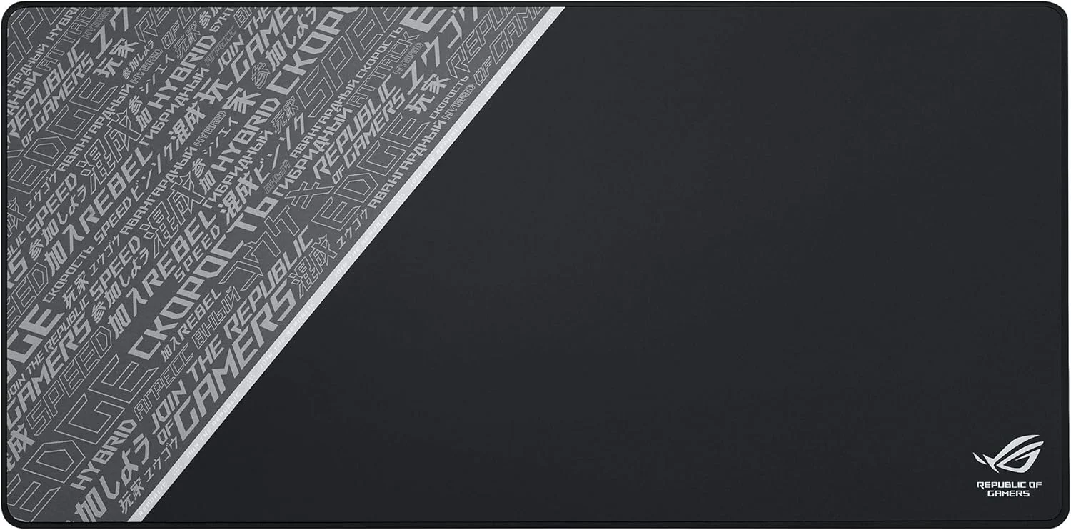 ماوس پد گیمینگ ASUS ROG Sheath BLK LTD (سطح بافته شده پیچیده، پایه لاستیکی ضد لغزش، قاب دوخته شده بادوام ضد ساییدگی، 900 x 440 x 3 میلی متر) - مشکی