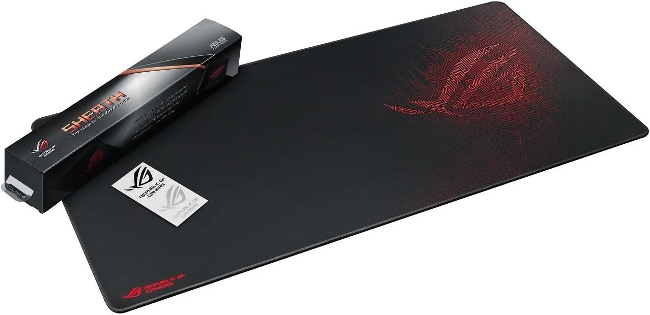 پد ماوس گیمینگ بزرگ ایسوس ROG Sheath - سطح فوق العاده صاف برای کنترل دقیق پیکسلی | دوخت بادوام ضد فرسایش، پایه لاستیکی ضد لغزش، سبک و قابل حمل پد ماوس گیمینگ بزرگ ایسوس ROG Sheath - سطح فوق العاده صاف برای کنترل دقیق پیکسلی | دوخت بادوام ضد فرسایش، پایه لاستیکی ضد لغزش، سبک و قابل حمل