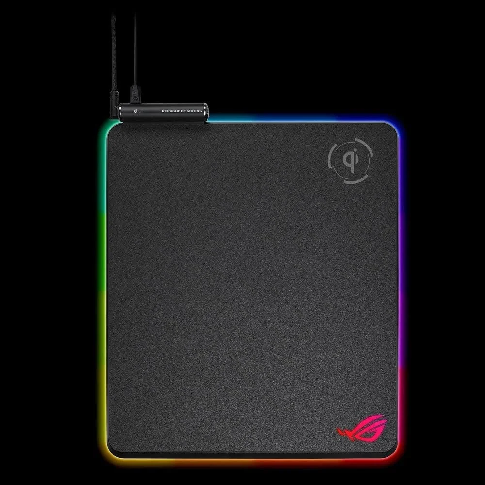 ماوس پد گیمینگ عمودی ایسوس Rog BaltEUs Qi با منطقه شارژ بی سیم، سطح سخت با بافت ریز، عبور USB، نورپردازی Aura Sync RGB و پایه ضد لغزش (32.6 x 37.1 سانتی متر) ماوس پد گیمینگ عمودی ایسوس Rog BaltEUs Qi با منطقه شارژ بی سیم، سطح سخت با بافت ریز، عبور USB، نورپردازی Aura Sync RGB و پایه ضد لغزش (32.6 x 37.1 سانتی متر)