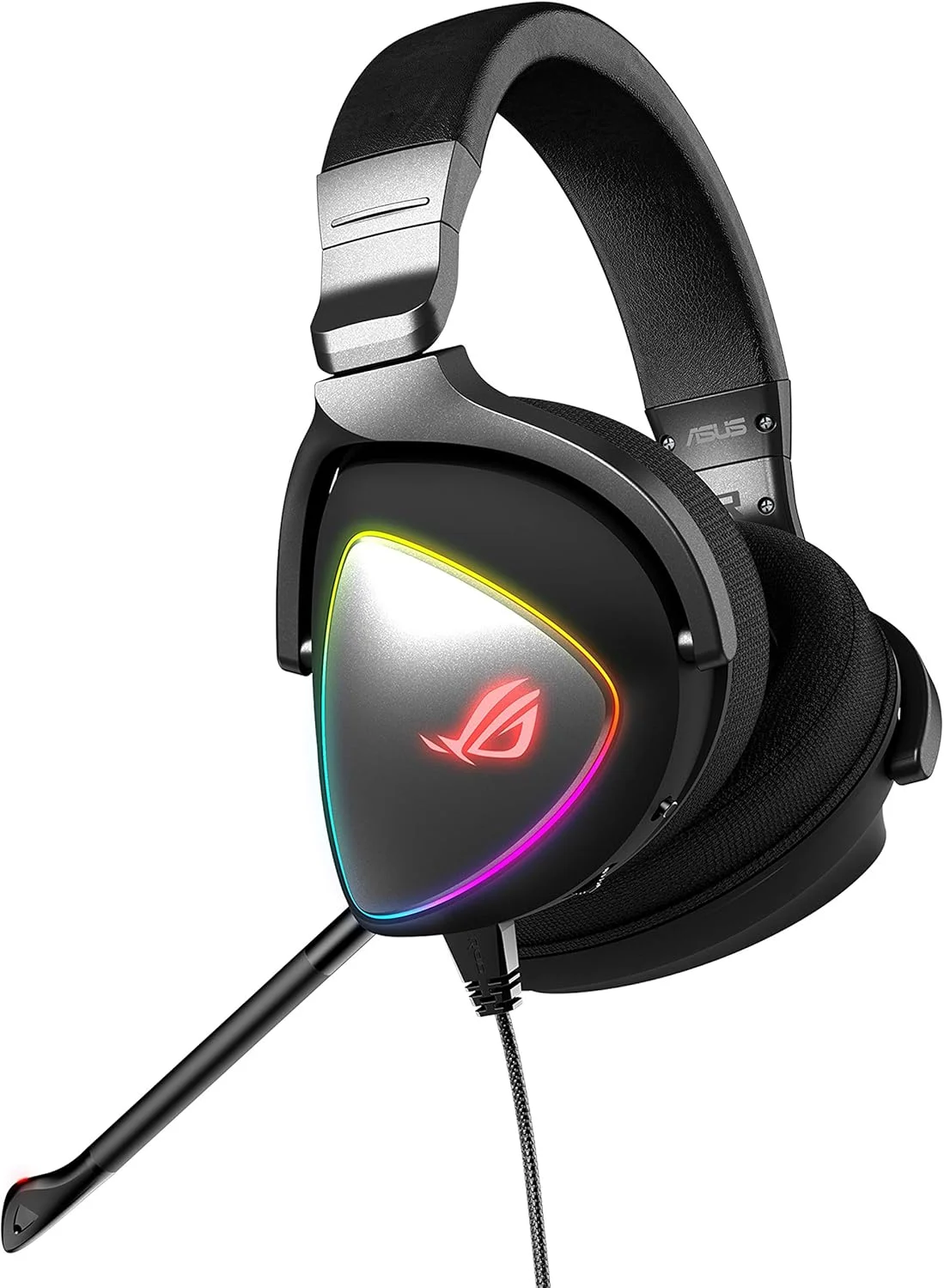 هدست گیمینگ ایسوس ROG DELTA با میکروفون و Hi Res ESS Quad DAC سازگار با هدفون های گیمینگ برای PC، Mac، PS4، Xbox One Aura Sync RGB Lighting مشکی، استاندارد، سیمی هدست گیمینگ ایسوس ROG DELTA با میکروفون و Hi Res ESS Quad DAC سازگار با هدفون های گیمینگ برای PC، Mac، PS4، Xbox One Aura Sync RGB Lighting مشکی، استاندارد، سیمی
