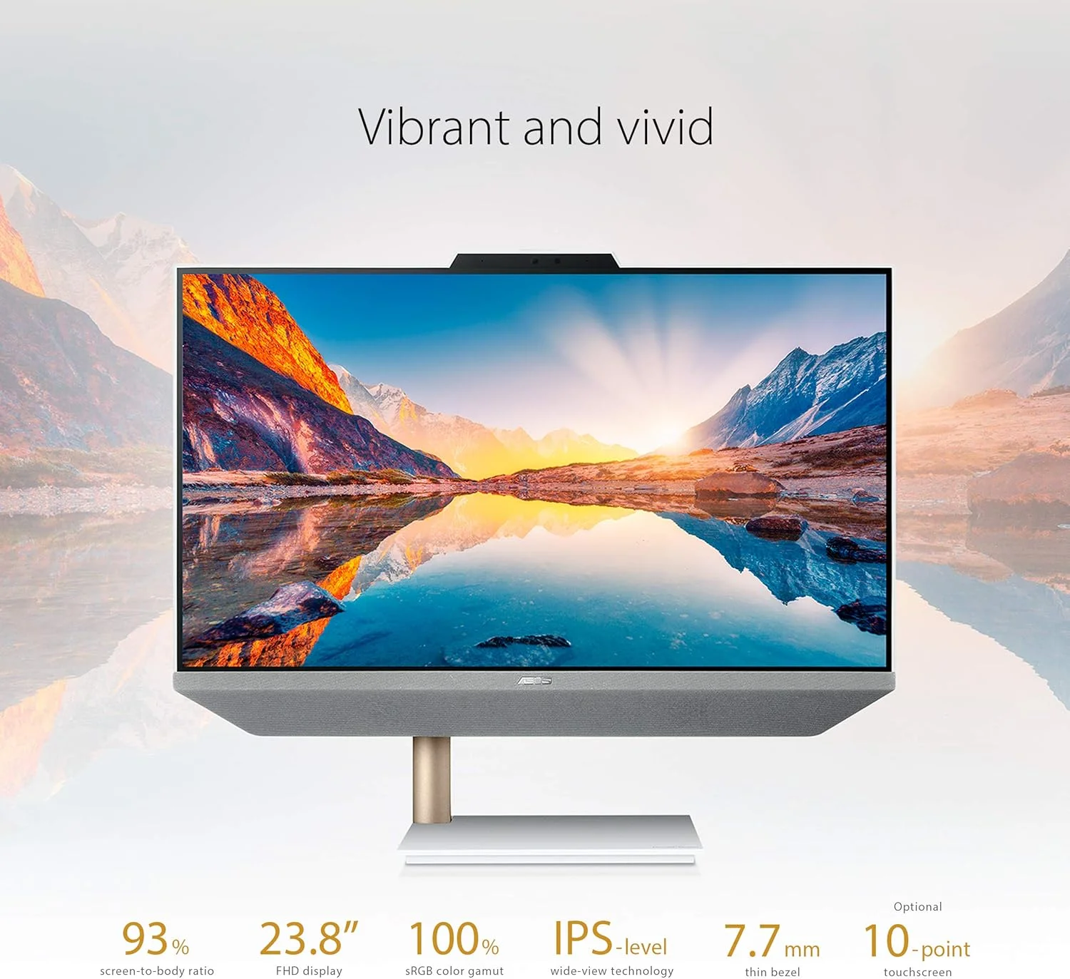 ایسوس Zen AiO 24، نمایشگر لمسی 23.8 اینچی FHD، پردازنده AMD Ryzen 7 5825U، رم 16 گیگابایتی DDR4، حافظه SSD 512 گیگابایتی، ویندوز 11 هوم، قفل Kensington، شامل صفحه کلید و ماوس بی سیم، سفید، M5401WYA-DH704T ایسوس Zen AiO 24، نمایشگر لمسی 23.8 اینچی FHD، پردازنده AMD Ryzen 7 5825U، رم 16 گیگابایتی DDR4، حافظه SSD 512 گیگابایتی، ویندوز 11 هوم، قفل Kensington، شامل صفحه کلید و ماوس بی سیم، سفید، M5401WYA-DH704T