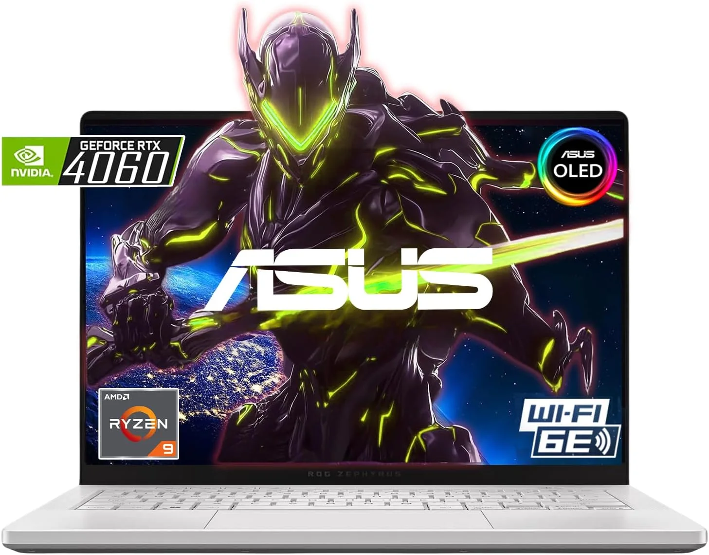 لپ تاپ گیمینگ ASUS 2024 MUX ROG Zephyrus G14 14" OLED 120HZ 3K (2880 x 1800) - AMD RYZEN 9 8945HS - NVIDIA GEFORCE RTX 4060 - 1TB SSD - Win 11 Home - همراه با پد موس