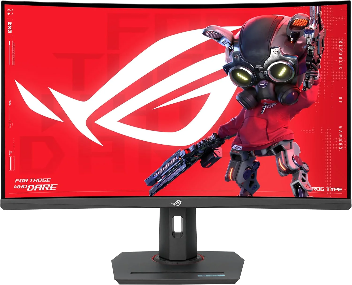مانیتور گیمینگ ASUS ROG Strix XG32WCMS USB Type-C – سایز 32 اینچ (31.5 اینچ قابل مشاهده) 2560x1440، خمیده، 280 هرتز (بالاتر از 144 هرتز)، 1 میلی‌ثانیه (GTG)، Fast VA، Extreme Low Motion Blur Sync