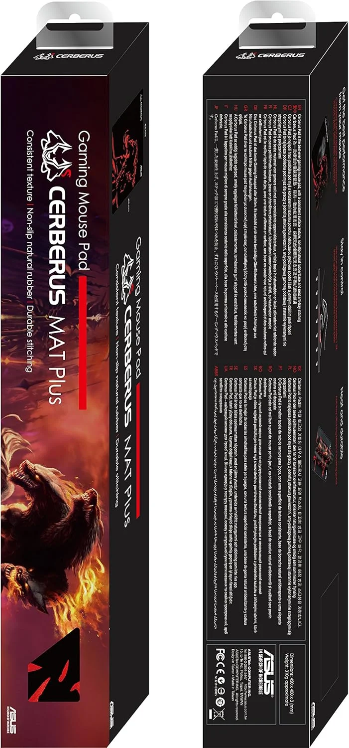 پد ماوس گیمینگ ASUS Cerberus Mat Plus با بافت سطحی یکنواخت و لاستیک ضد لغزش پد ماوس گیمینگ ASUS Cerberus Mat Plus با بافت سطحی یکنواخت و لاستیک ضد لغزش
