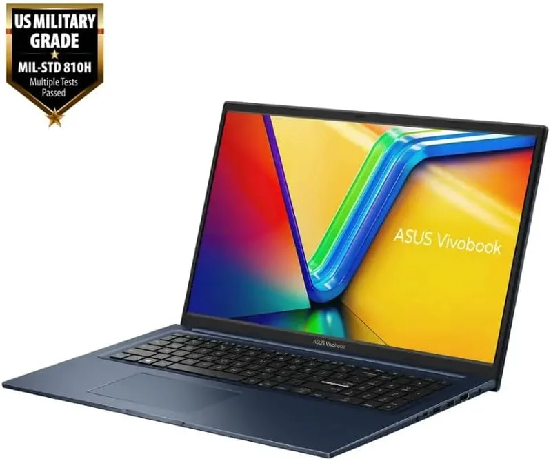 لپ تاپ ASUS Vivobook، صفحه نمایش 17.3 اینچی FHD (1920 x 1080) IPS LED، پردازنده Intel i3-1215U، 6 هسته ای، 12 گیگابایت رم DDR4، 1 ترابایت SSD، آبی آرام، HDMI، ویندوز 11 هوم، پد ماوس TWE لپ تاپ ASUS Vivobook، صفحه نمایش 17.3 اینچی FHD (1920 x 1080) IPS LED، پردازنده Intel i3-1215U، 6 هسته ای، 12 گیگابایت رم DDR4، 1 ترابایت SSD، آبی آرام، HDMI، ویندوز 11 هوم، پد ماوس TWE