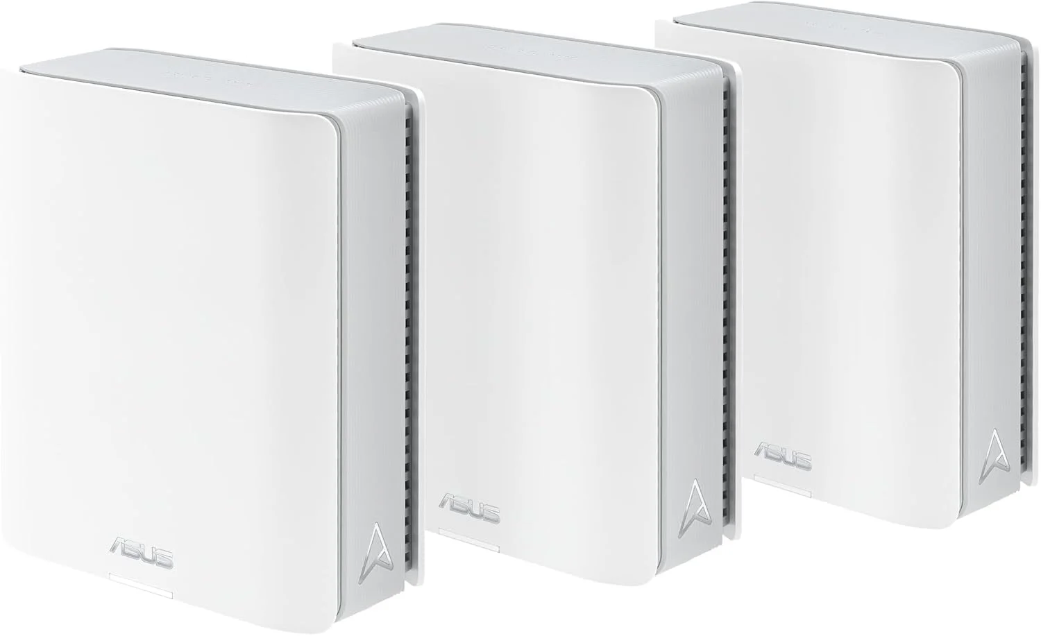 روتر مش سه باند ASUS ZenWiFi BT8 (بسته 3 عددی) WiFi 7: 14 گیگابیت بر ثانیه، 8850 فوت مربع، پورت های دوگانه 2.5G، شامل امنیت و کنترل والدین، SSID های اصلی خانه هوشمند، اتصال تلفن همراه 4G و 5G - سفید
