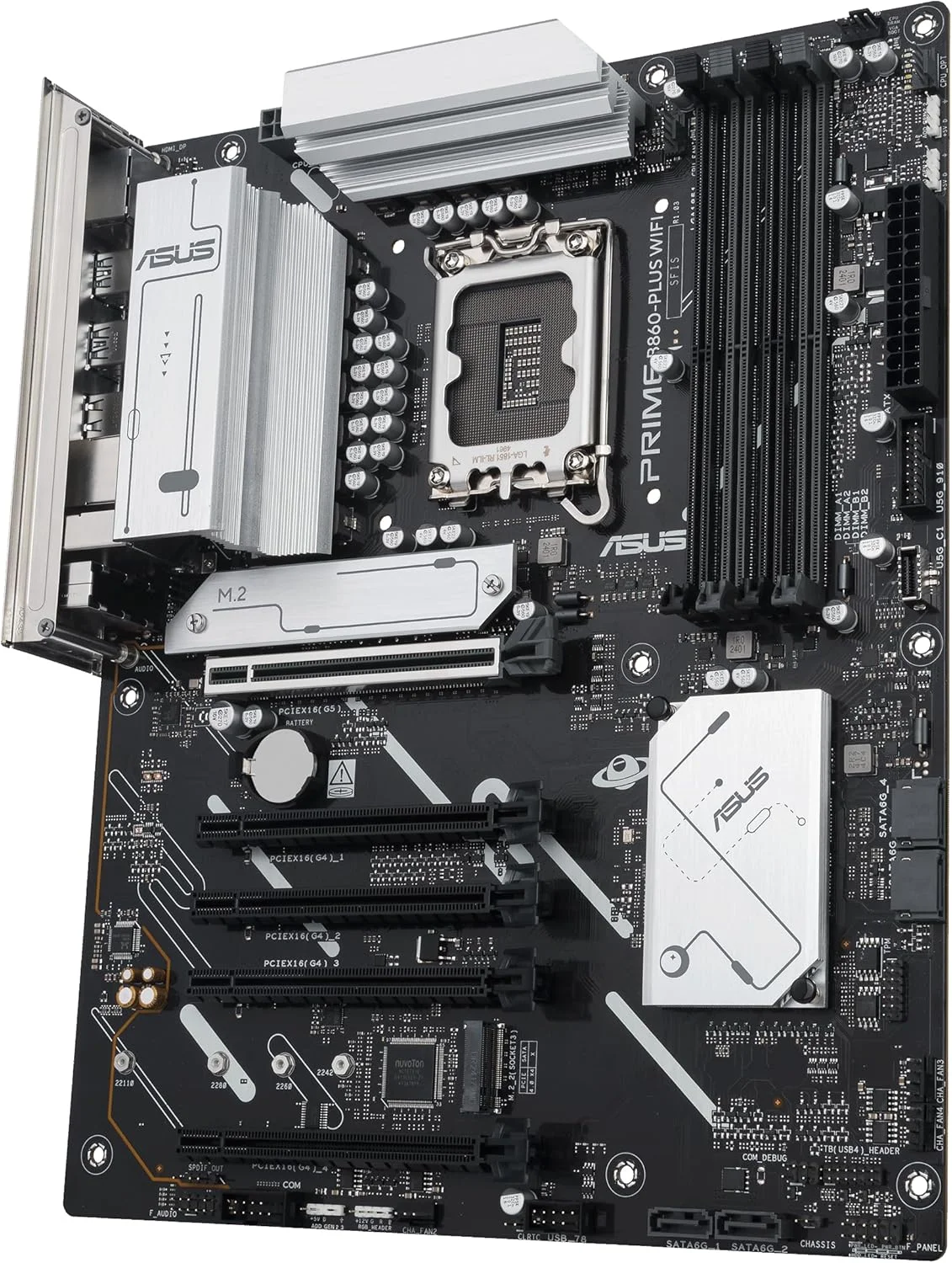 مادربرد ایسوس پرایم B860-PLUS WiFi-CSM B860 LGA 1851 ATX، آماده برای پردازنده های Intel Core Ultra Series 2، هوش مصنوعی پیشرفته، DDR5، PCIe 5.0، HDMI، USB 20Gbps Type-C، 2X M.2، WiFi 6E، 2.5Gb، مدیریت از راه دور ACCE IT