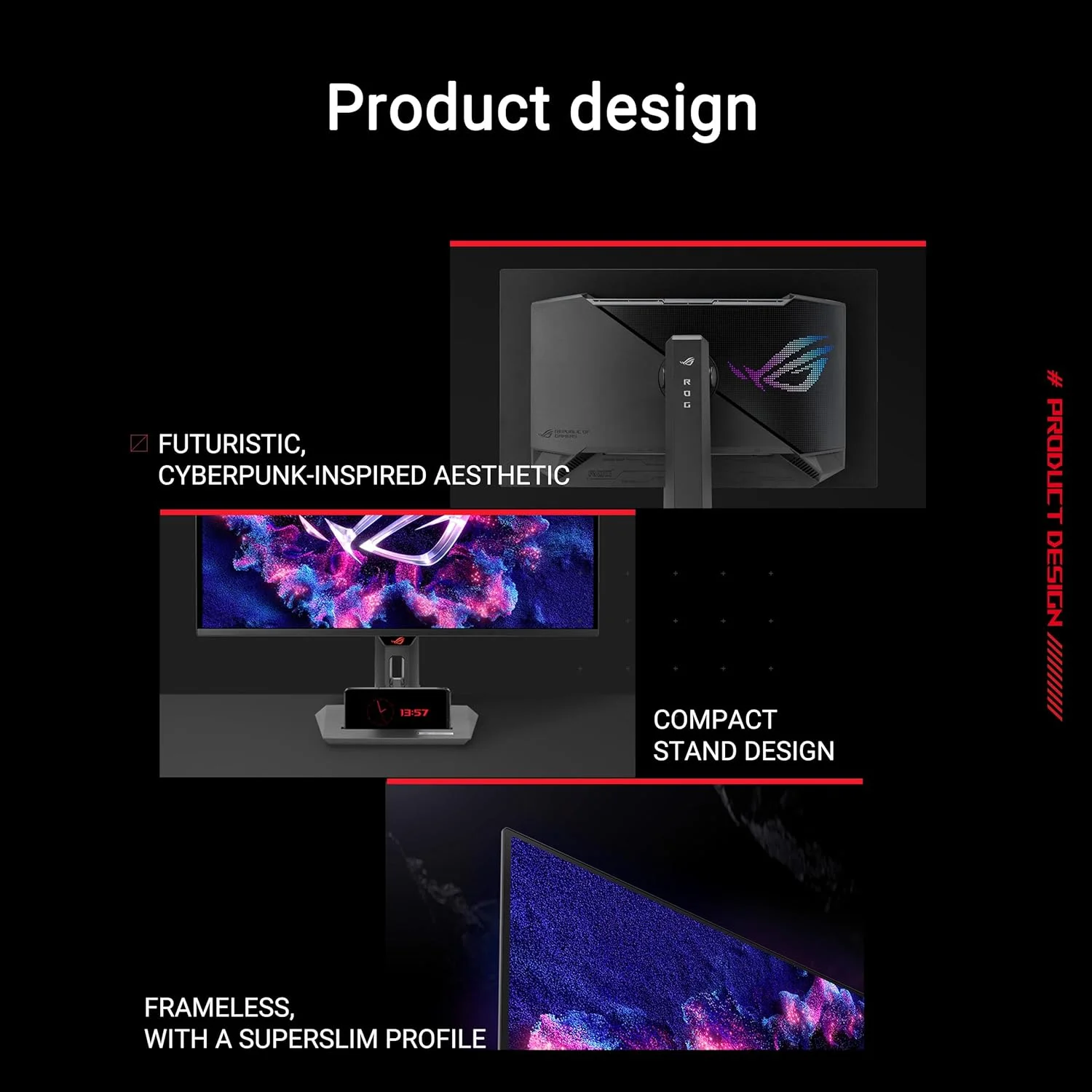 مانیتور گیمینگ 27 اینچی ASUS ROG Strix OLED XG27ACDNG با پنل QD-OLED 1440p، نرخ نوسازی 360 هرتز، زمان پاسخگویی 0.03 میلیثانیه، فناوری OLED Anti-flicker، قابلیت OLED Care+، روشنایی یکنواخت، سازگار با G-SYNC® و پوشش 99% فضای رنگی DCI-P3 مانیتور گیمینگ 27 اینچی ASUS ROG Strix OLED XG27ACDNG با پنل QD-OLED 1440p، نرخ نوسازی 360 هرتز، زمان پاسخگویی 0.03 میلیثانیه، فناوری OLED Anti-flicker، قابلیت OLED Care+، روشنایی یکنواخت، سازگار با G-SYNC® و پوشش 99% فضای رنگی DCI-P3