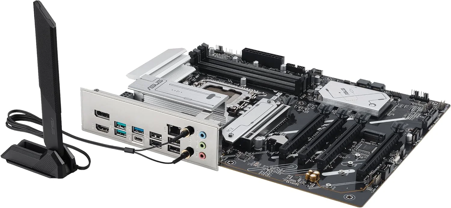 مادربرد ایسوس پرایم B860-PLUS WiFi-CSM B860 LGA 1851 ATX، آماده برای پردازنده های Intel Core Ultra Series 2، هوش مصنوعی پیشرفته، DDR5، PCIe 5.0، HDMI، USB 20Gbps Type-C، 2X M.2، WiFi 6E، 2.5Gb، مدیریت از راه دور ACCE IT